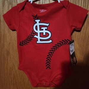 MLB St. Louis Cardinals Red Baby Bodysuit - NWT - 12M